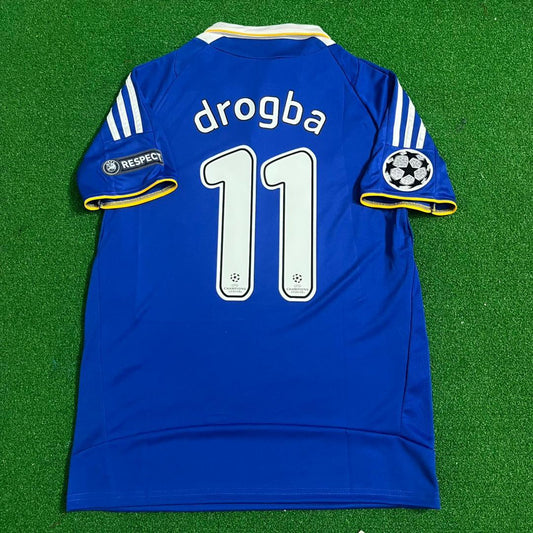 Didier Drogba 11 Chelsea 2008 Champhions League Final Football Jersey Kit