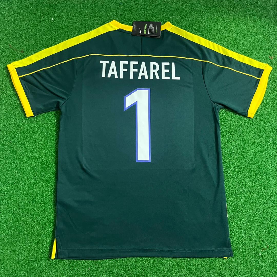 Claudio Taffarel Brazil 1998 Retro Goalkeeper Football Jersey Kit