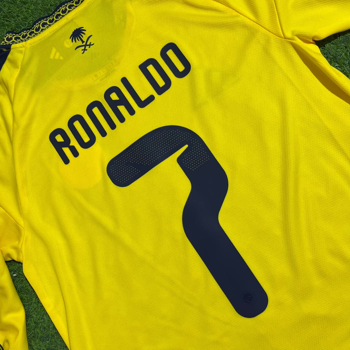 Cristiano Ronaldo Al Nassr 2027 Home Yellow Long Sleeve Football Jersey