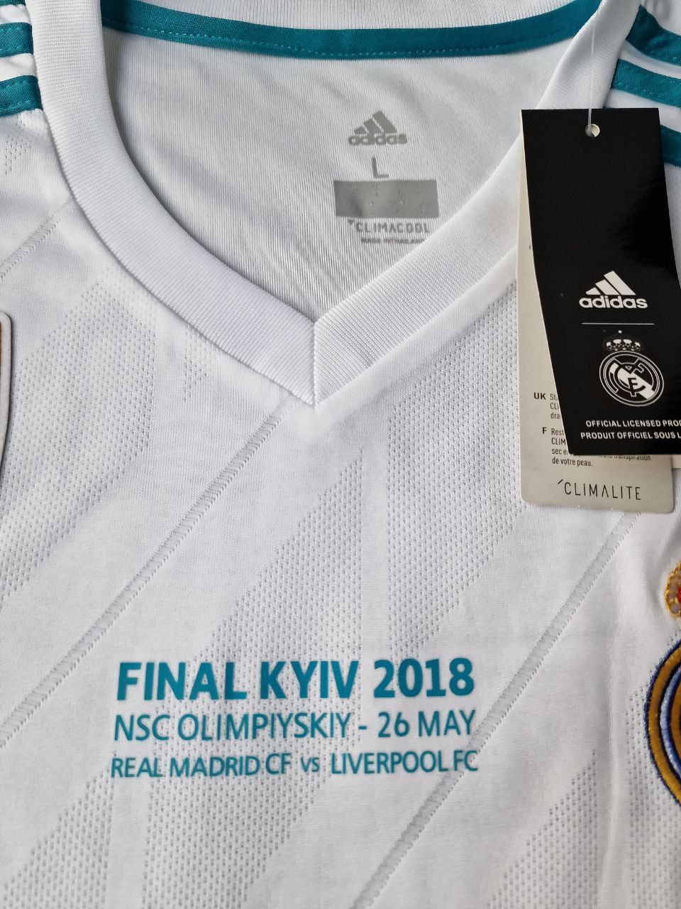 Cristiano Ronaldo 7 - Madrid 2018 Champions League Final Long Sleeve Football Jersey Kit