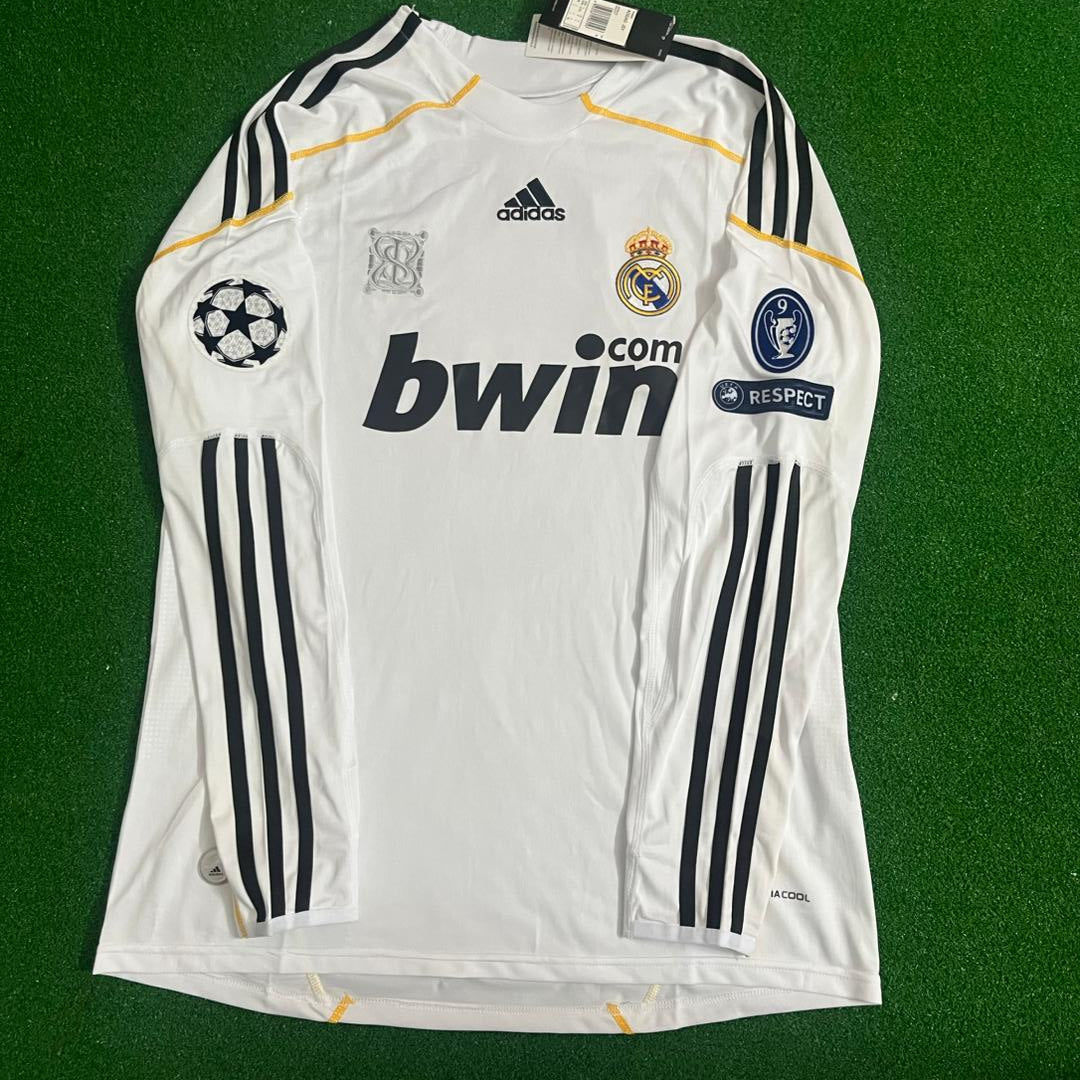 Cristiano Ronaldo CR7 Real Madrid 2009 Debut First Year Number 9 Football Jersey Kit