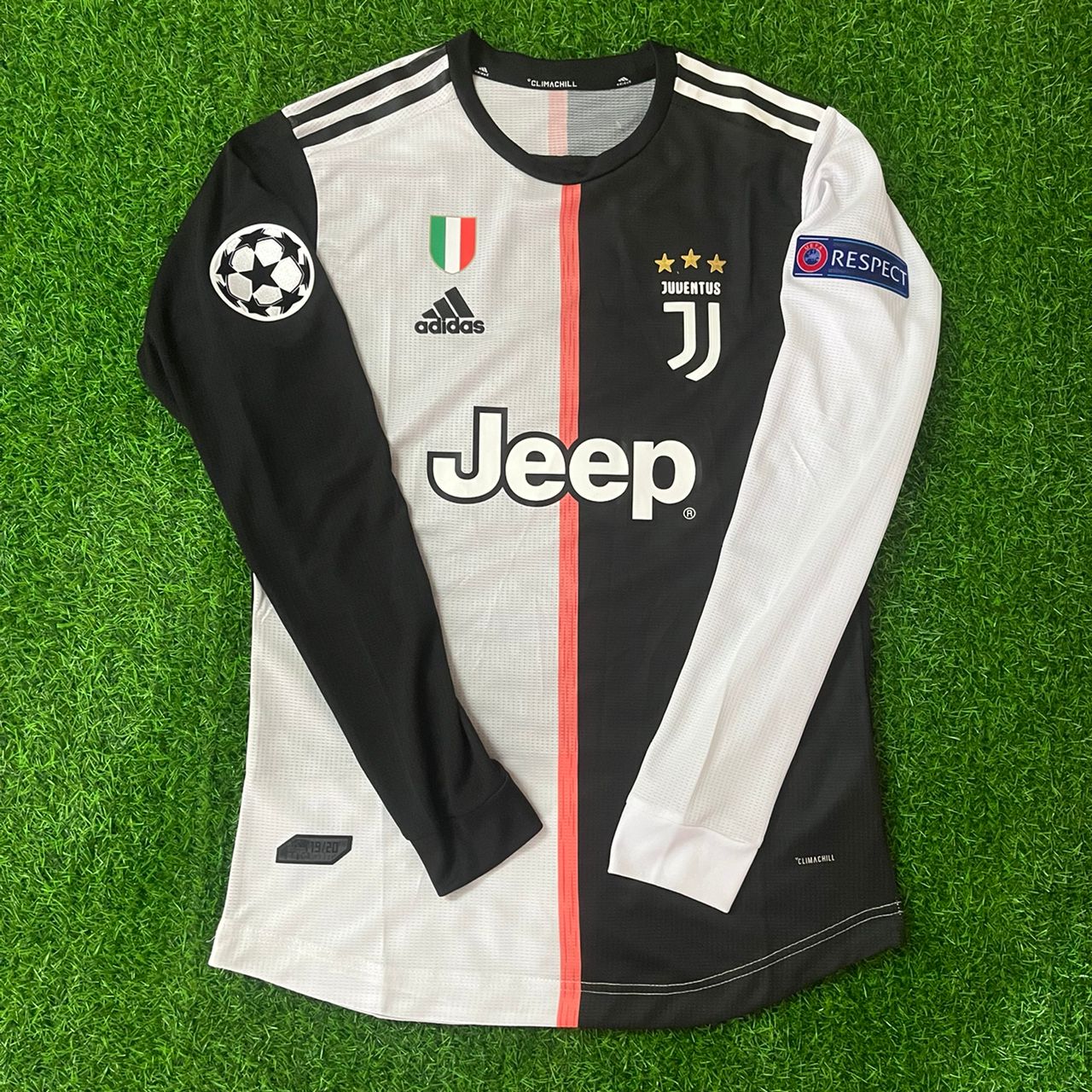 Cristiano Ronaldo Juventus Long Sleeve 2019 2020 Retro Football Jersey Kit