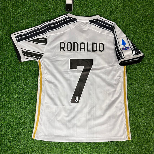Cristiano Ronaldo Juventus 2020 2021 Retro Football Jersey Kit