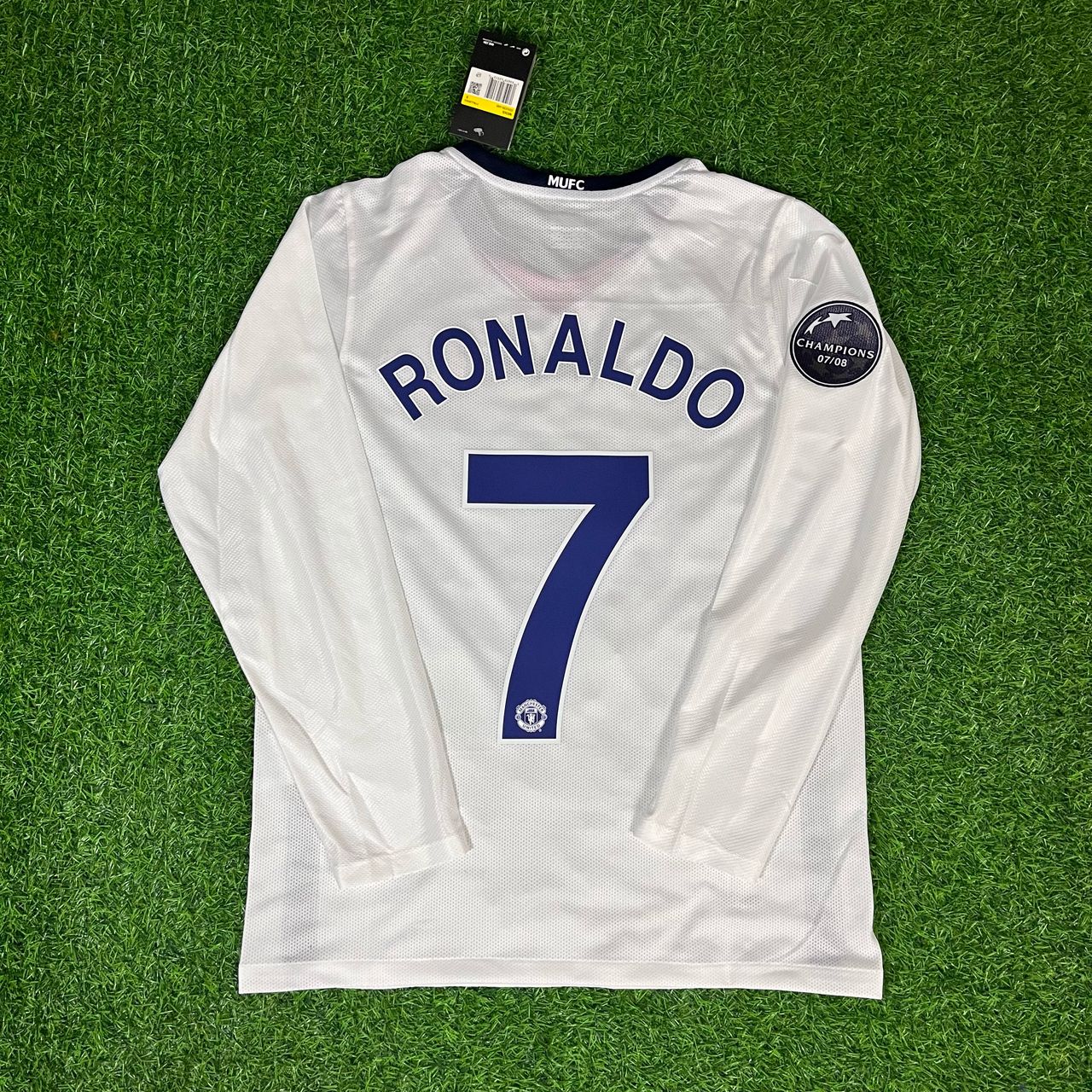 Cristiano Ronaldo Manchester United 2009 Champions Leage Final Rome Retro Long Sleeve Jersey Trikot