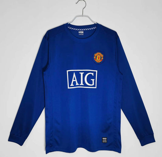 Manchester United 2008 2009 Long Sleeves Retro Football Jersey Kit
