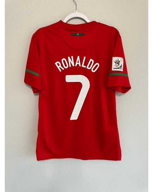 Cristiano Ronaldo Portugal 2010 World Cup Retro Football Jersey Kit