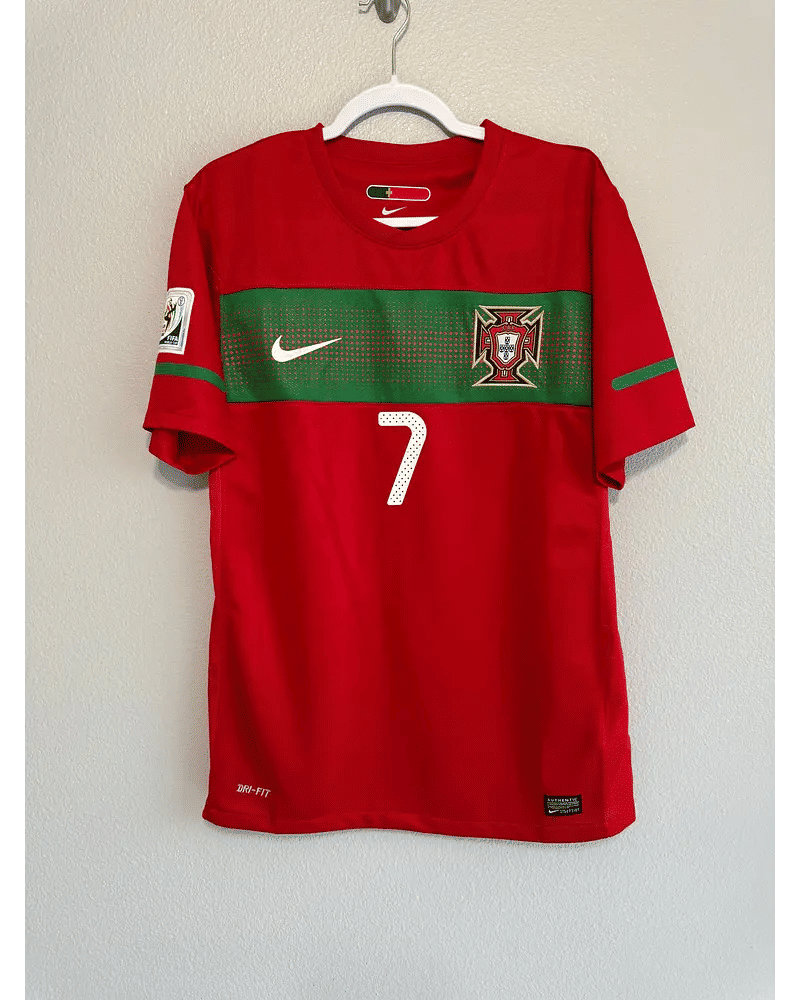 Cristiano Ronaldo Portugal 2010 World Cup Retro Football Jersey Kit
