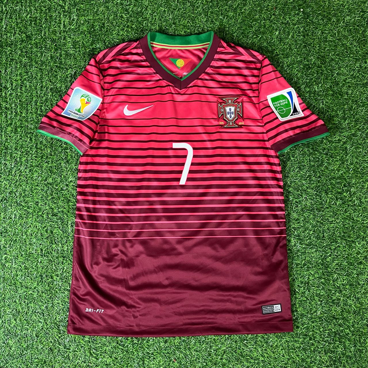 Cristiano Ronaldo Portugal 2014 World Cup Retro Football Jersey Kit