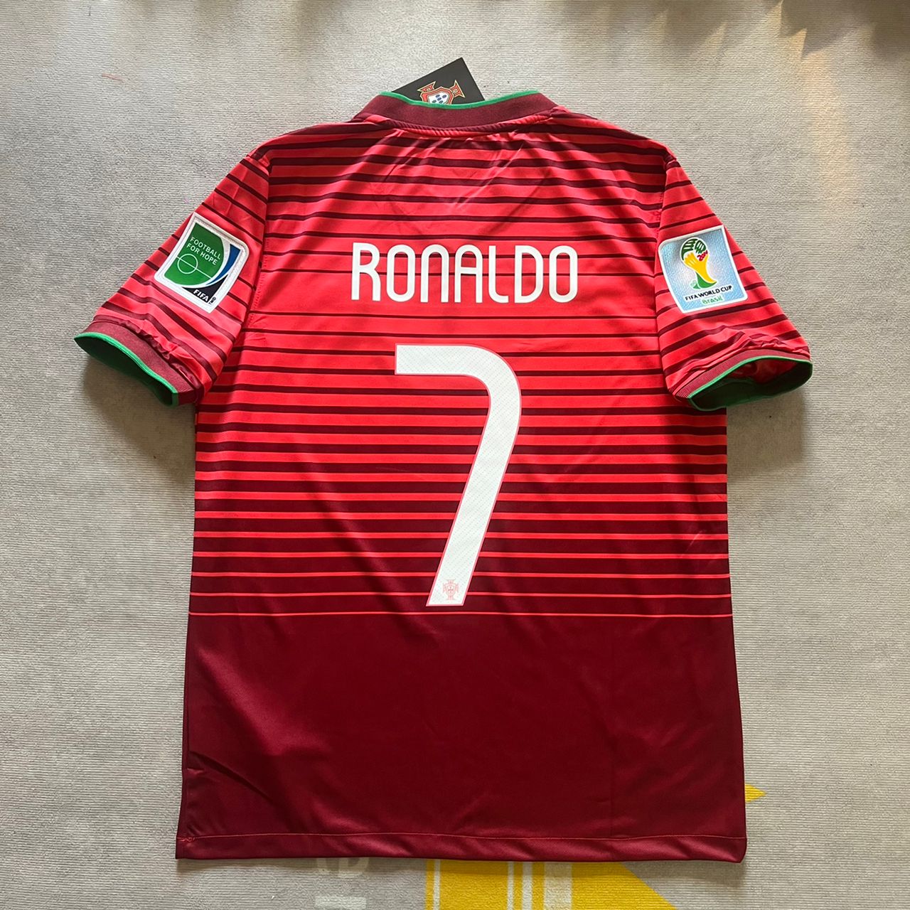 Cristiano Ronaldo Portugal 2014 World Cup Retro Football Jersey Kit