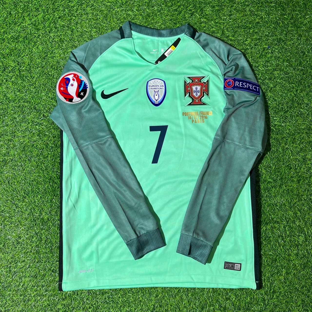 Portugal World Cup 2018 Cristiano Ronaldo Long Sleeve Retro Football Jersey Kit