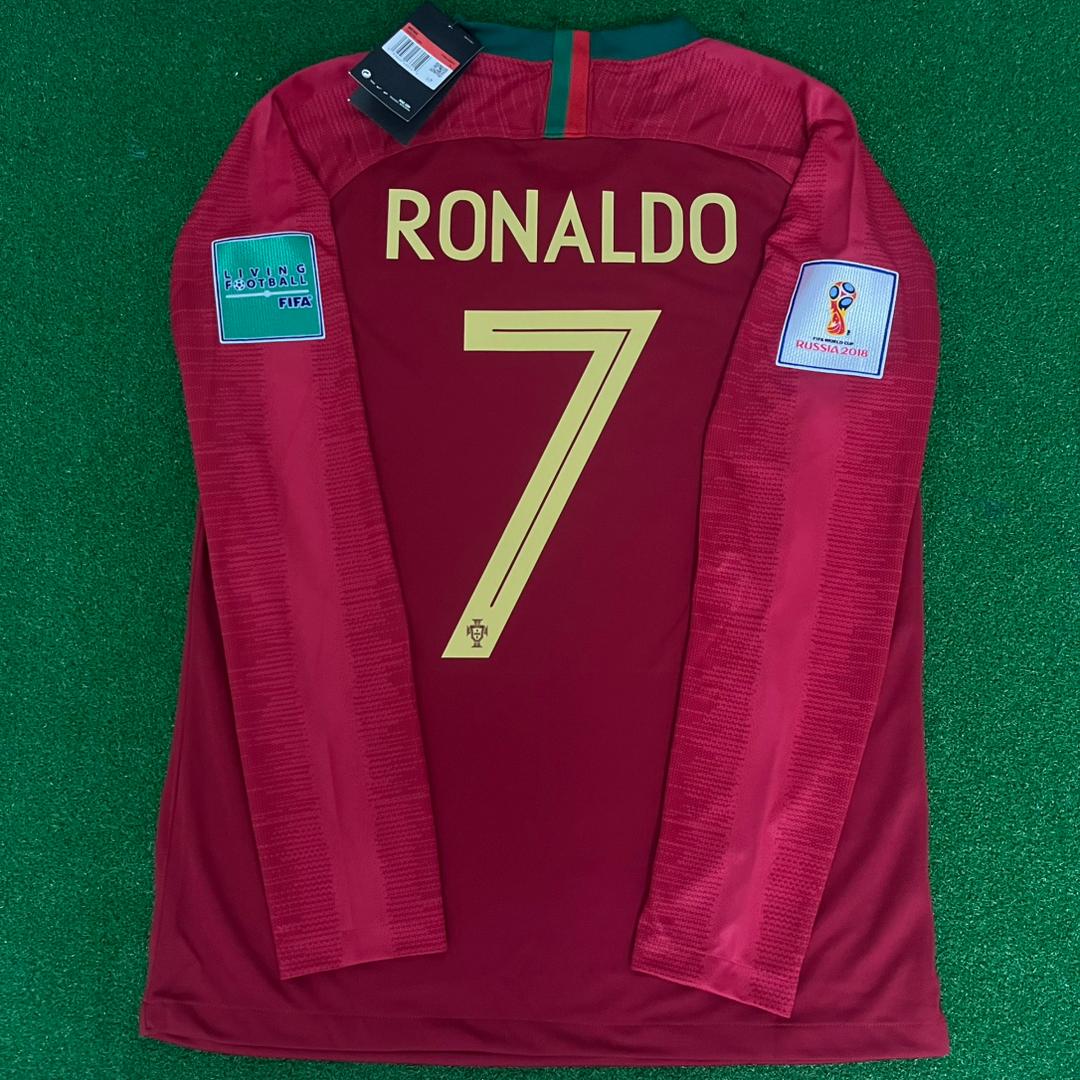 Cristiano Ronaldo Portugal 2018 World Cup Retro Football Jersey Kit