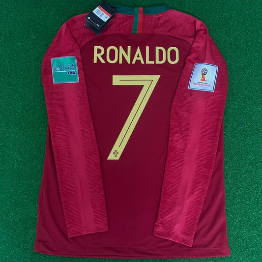 Cristiano Ronaldo Portugal 2018 World Cup Retro Football Jersey Kit