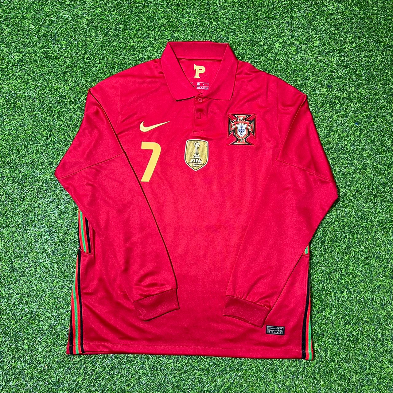 Portugal EURO 2020 Cristiano Ronaldo Long Sleeve Football Jersey Kit