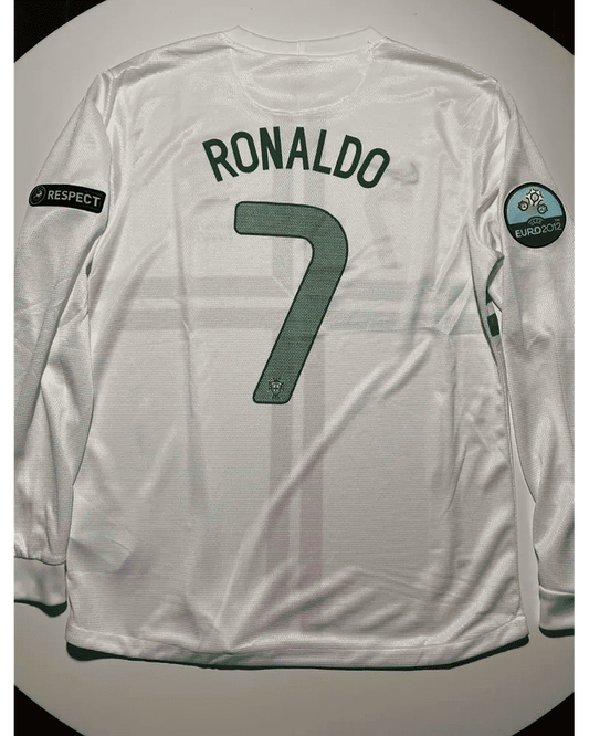 Cristiano Ronaldo Portugal EURO 2012 Long Sleeves Retro Football Jersey Kit