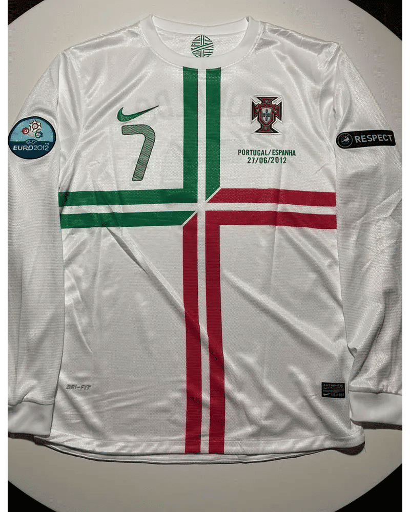 Cristiano Ronaldo Portugal EURO 2012 Long Sleeves Retro Football Jersey Kit