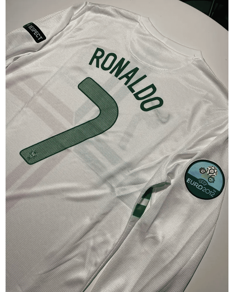 Cristiano Ronaldo Portugal EURO 2012 Long Sleeves Retro Football Jersey Kit