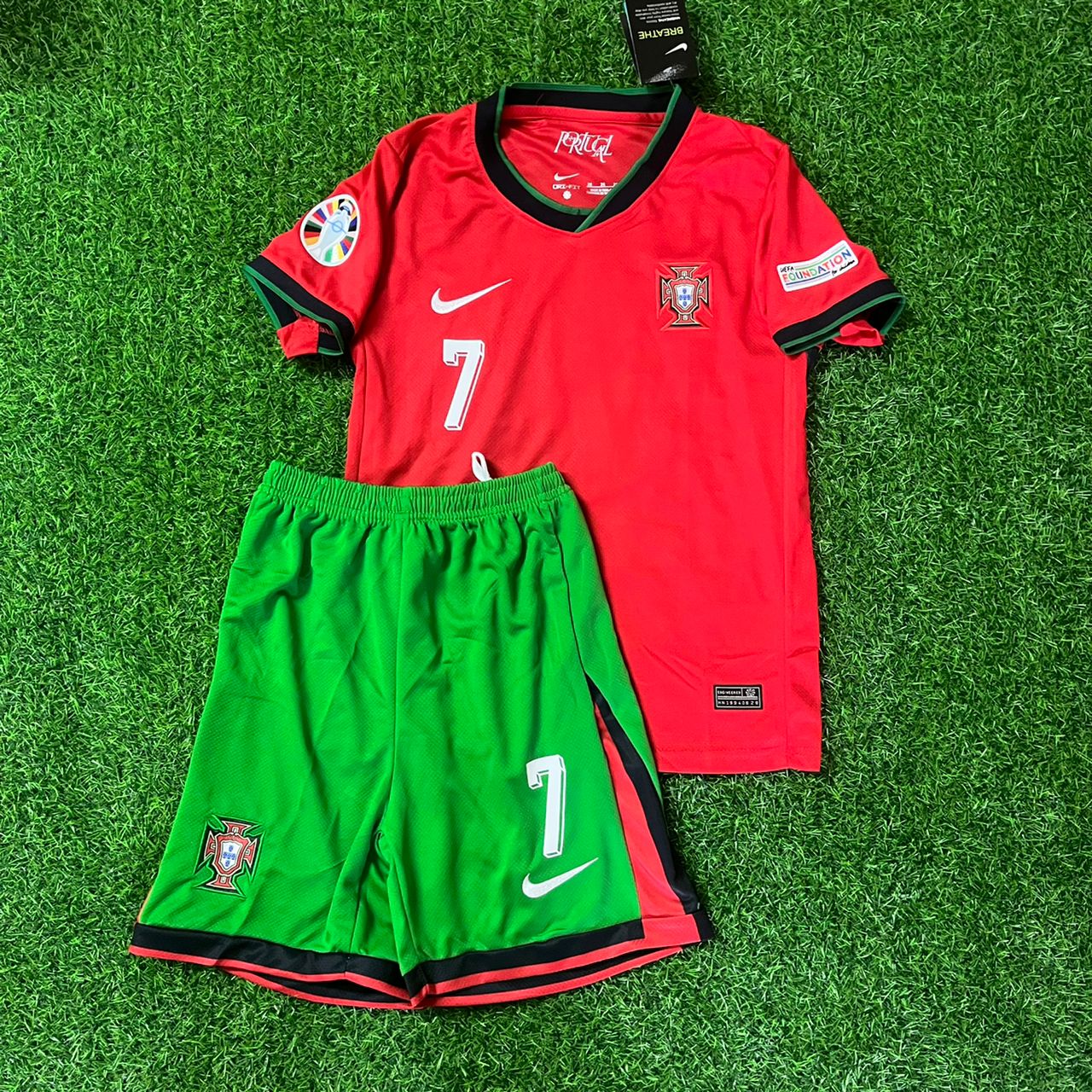 Cristiano Ronaldo Portugal Kids Children Home Football Jersey