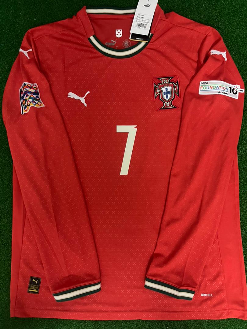 Cristiano Ronaldo Portugal UEFA Nations League Winner LS Football Jersey Kit