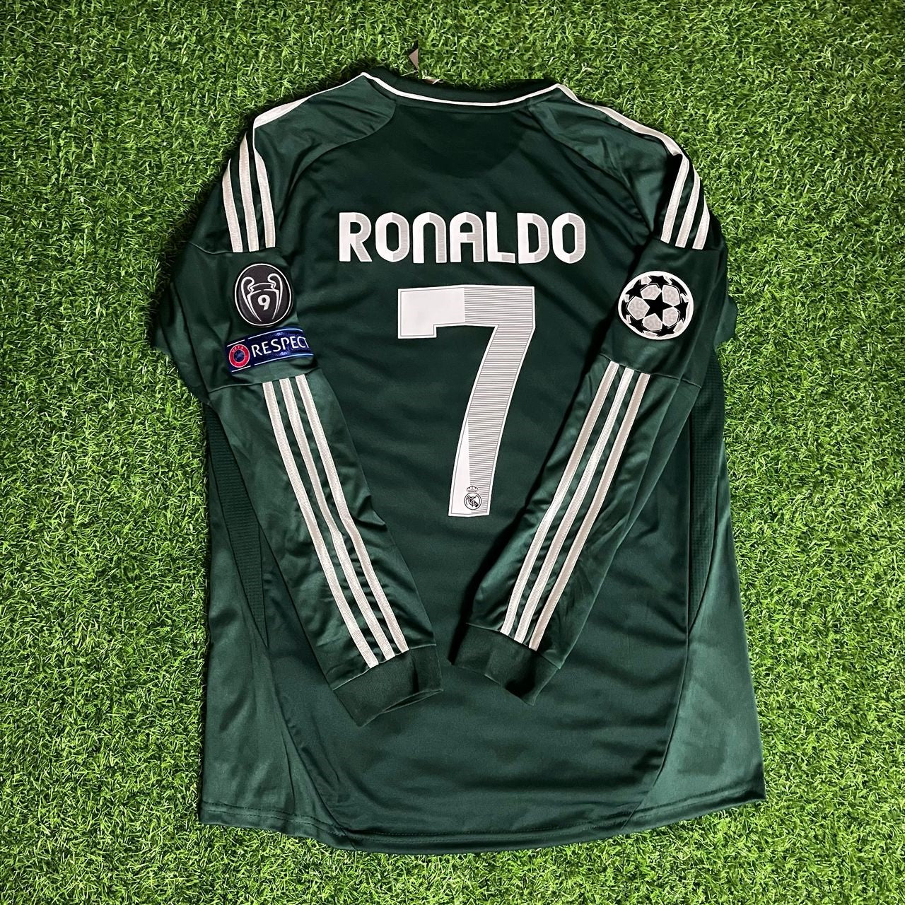 Cristiano Ronaldo Real Madrid 2012 2013 Retro Long Sleeve Jersey Trikot