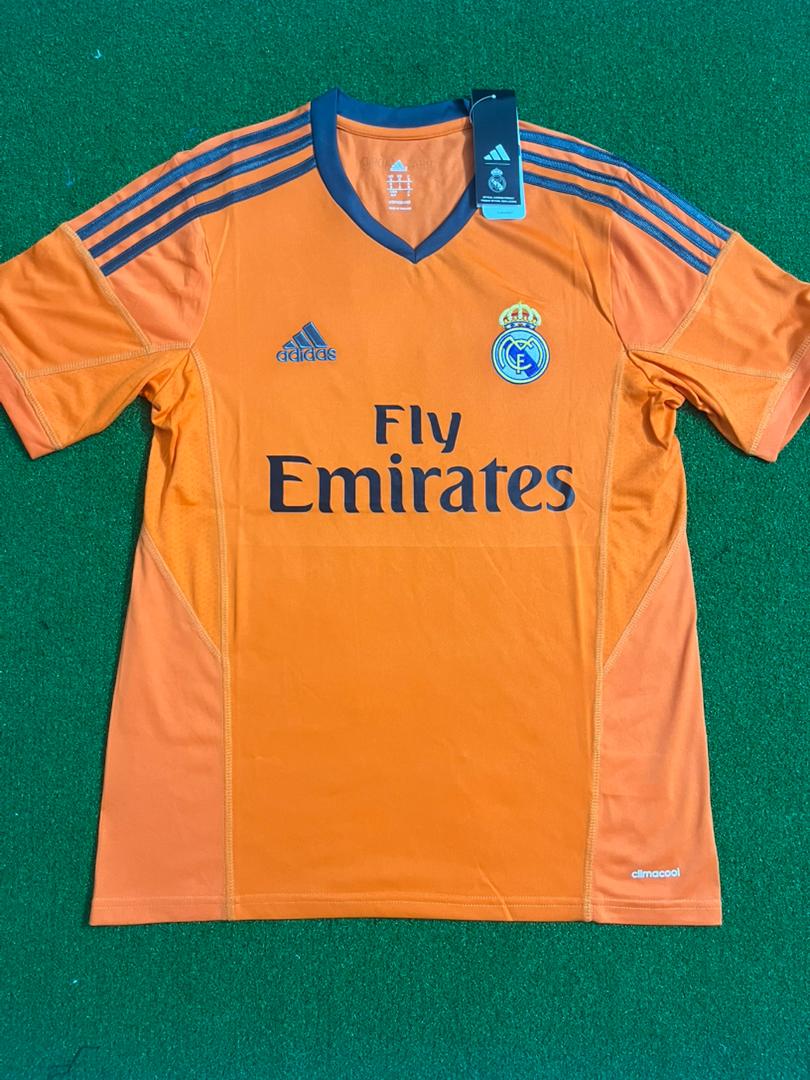 Cristiano Ronaldo Real Madrid 2013 - 2014 Orange Soccer Football Jersey Kit