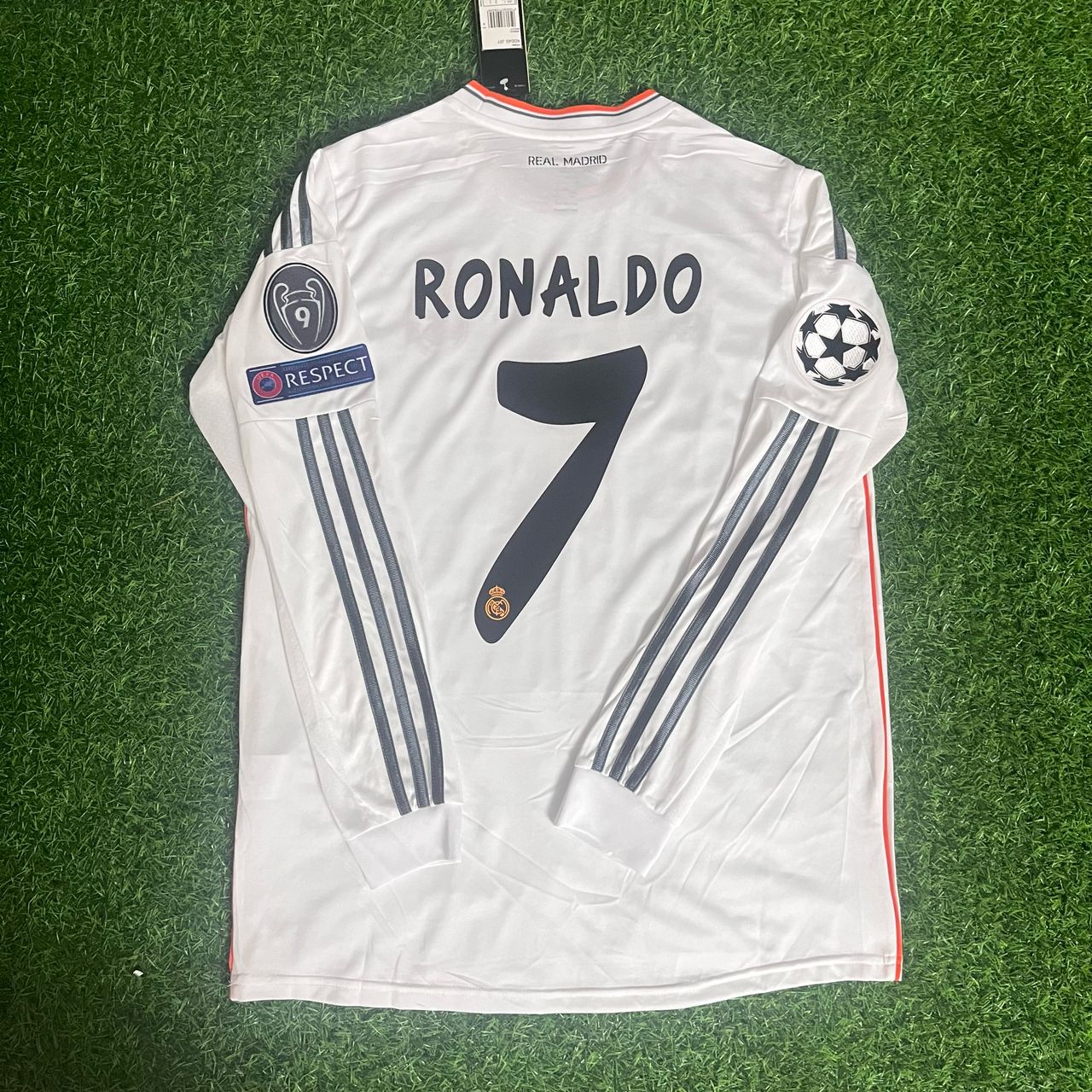 Cristiano Ronaldo Real Madrid 2014 Champion League Final Lisbon Retro Jersey Trikot