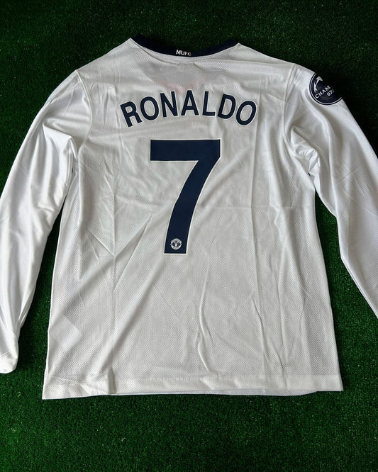 Cristiano Ronaldo Manchester United Long - Sleeve Retro Football Jersey Kit