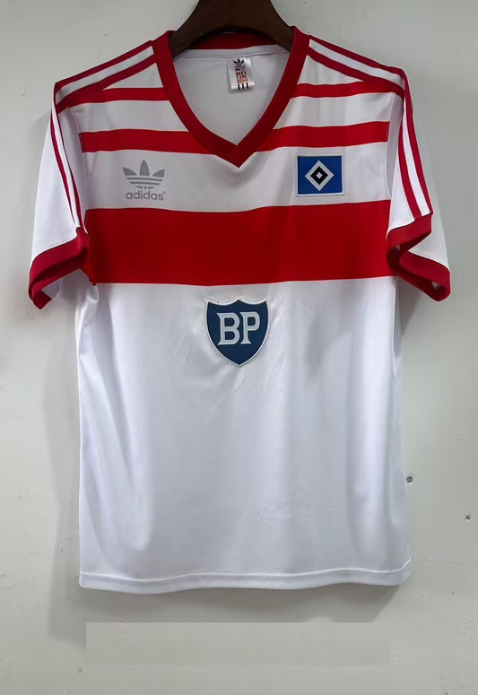 Hamburger SV Retro Heimtrikot 1983 Wei Fuball Soccer Kit Football Jersey