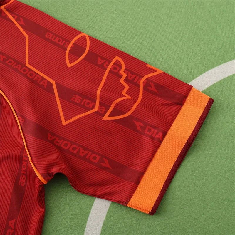 99/00 A.S Roma Season Home Red Retro Jersey Trikot Soccer Kit