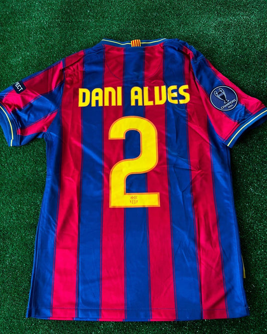 Dani Alves Barcelona Retro Football Jersey Kit