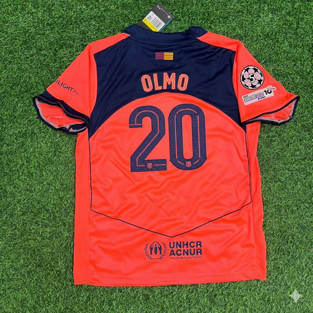 Dani Olmo Barcelona 2025/2026 Season Football Jersey Kit