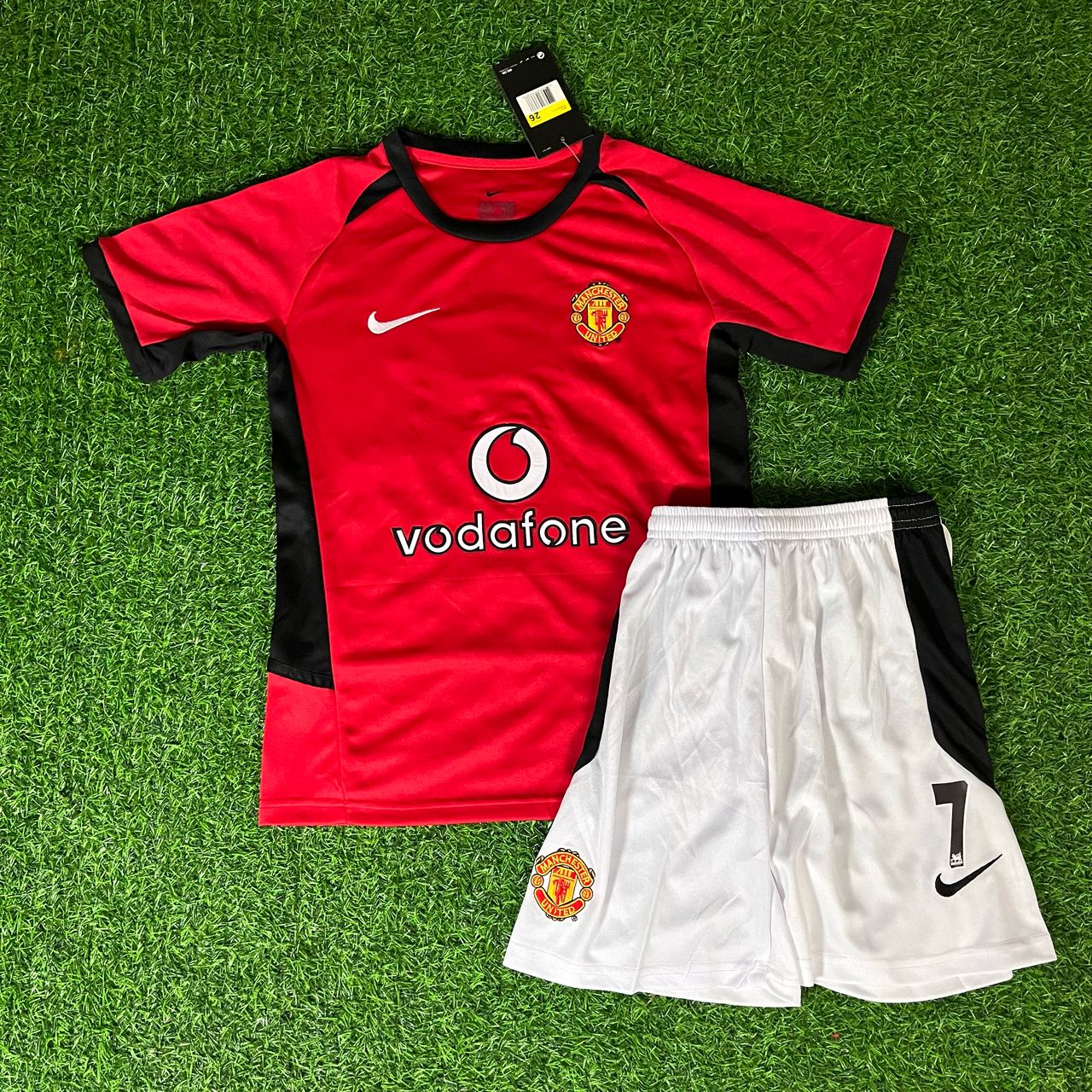 David Beckham 2002/03 Manchester United Kids Football Jersey Kit