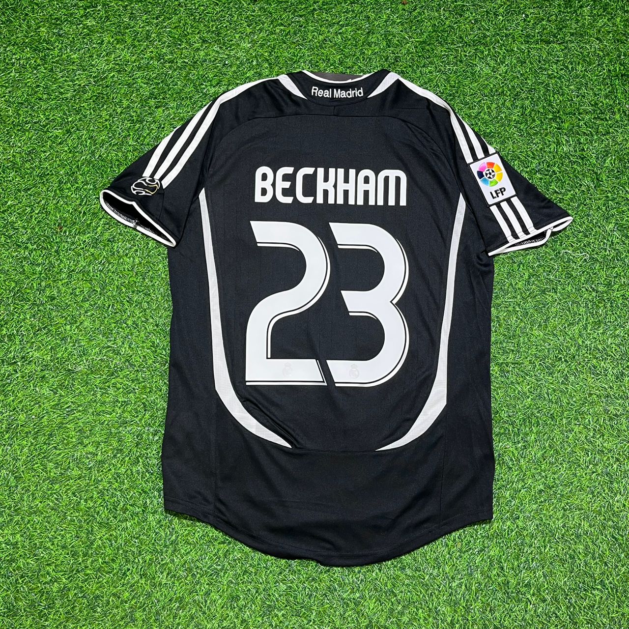 David Beckham Black Retro Football Jersey Kit