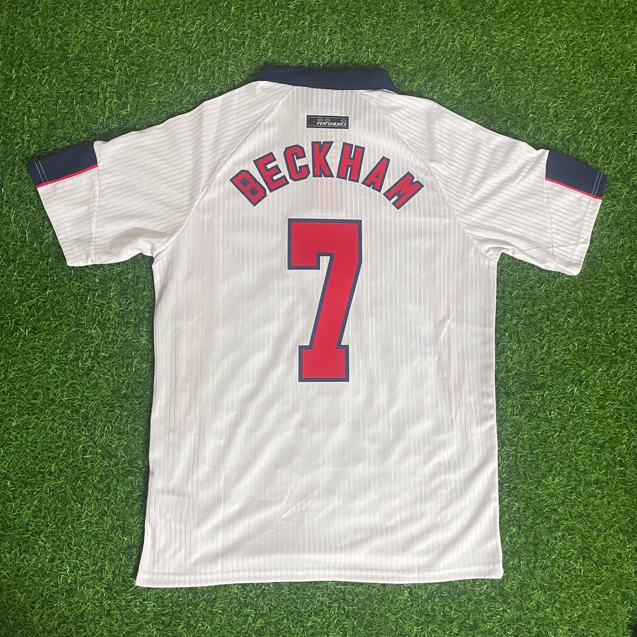 David Beckham England 1998 World Cup Retro Football Jersey Kit