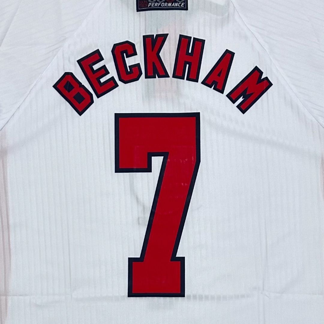 David Beckham England 1998 World Cup Retro Football Jersey Kit