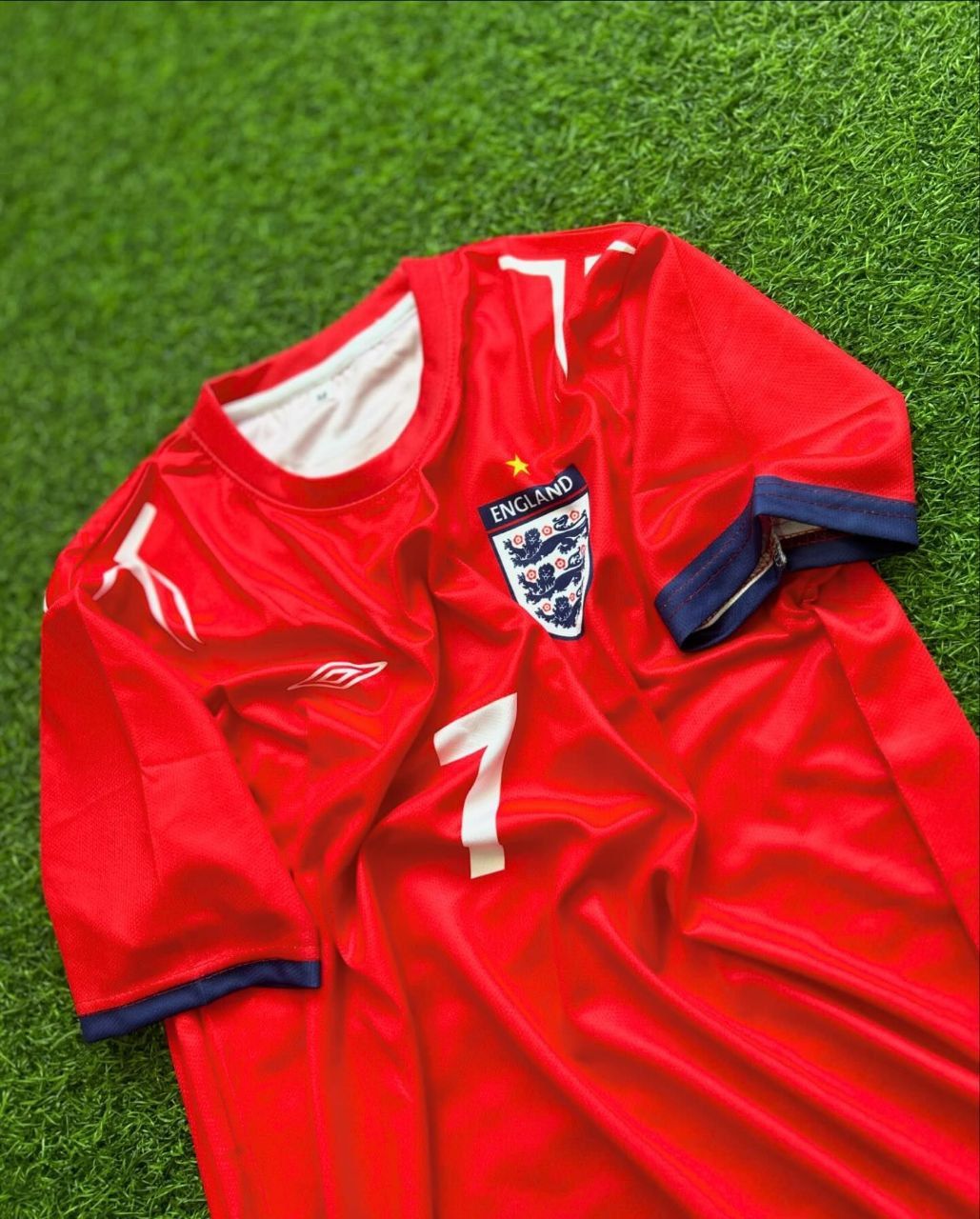 David Beckham England And Retro Football Jersey Kit