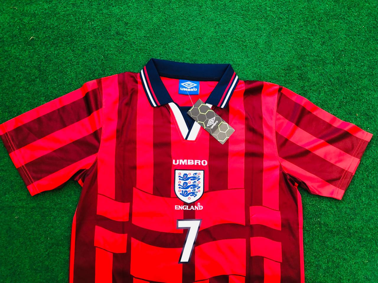David Beckham England Retro Football Jersey Kit