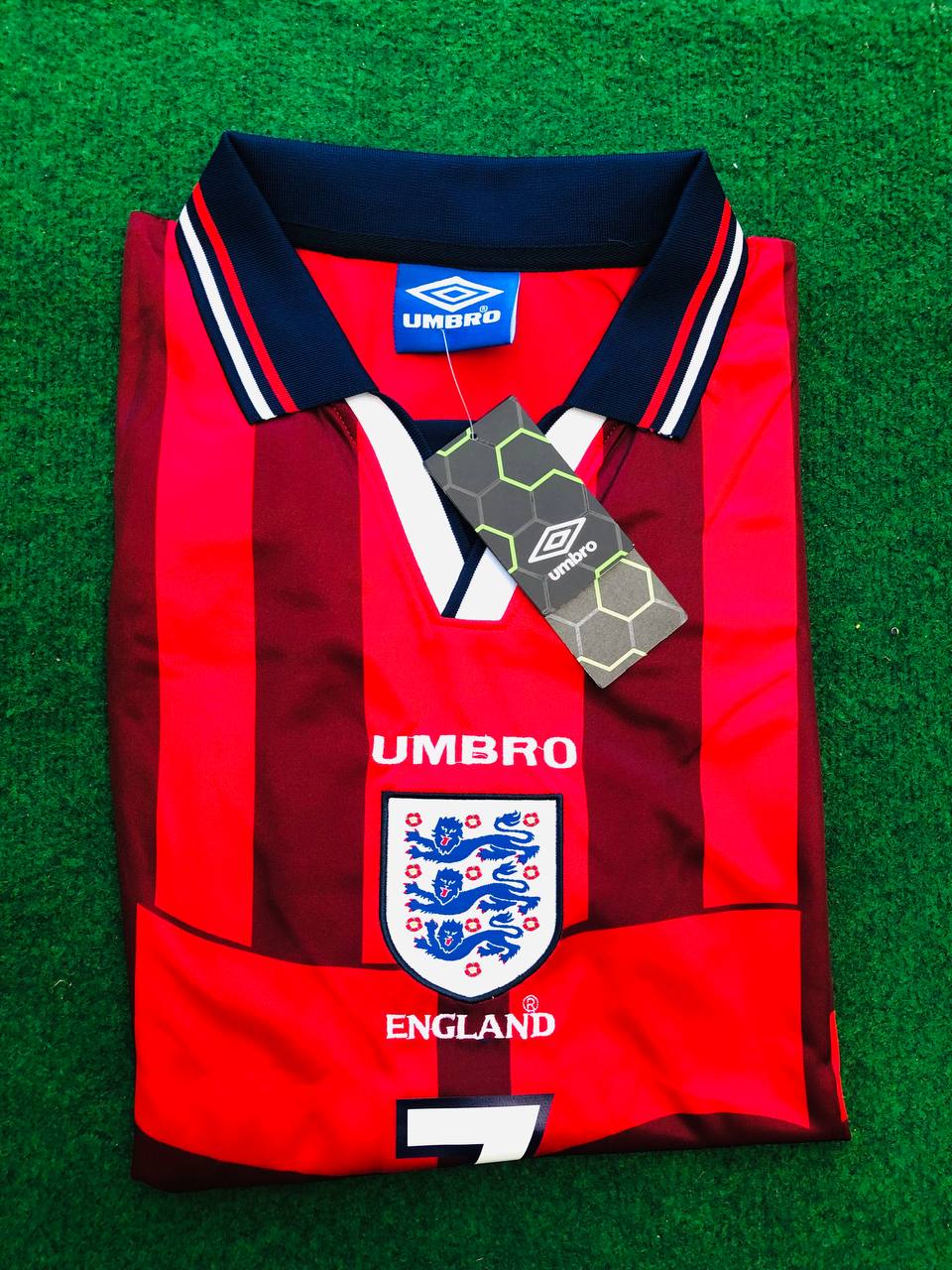 David Beckham England Retro Football Jersey Kit