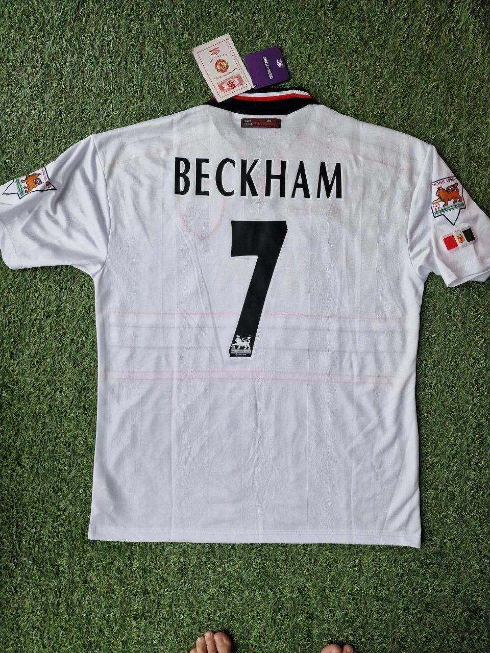 David Beckham Manchester United Retro Football Jersey Kit