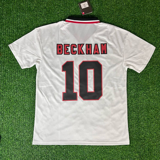 David Beckham #10 - Manchester United 1996/97 Retro Football Jersey Kit