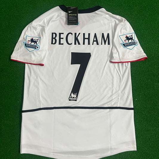 David Beckham Manchester United Retro Football Jersey Kit