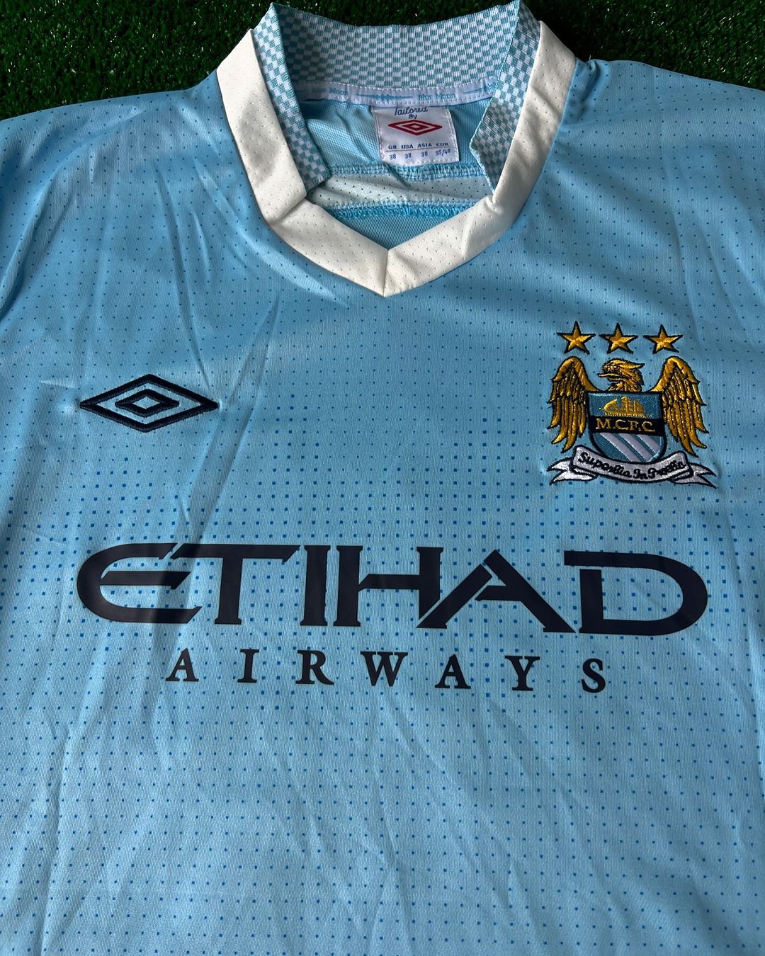 David Silva Manchester City 2011 2012 Season Retro Football Jersey Kit