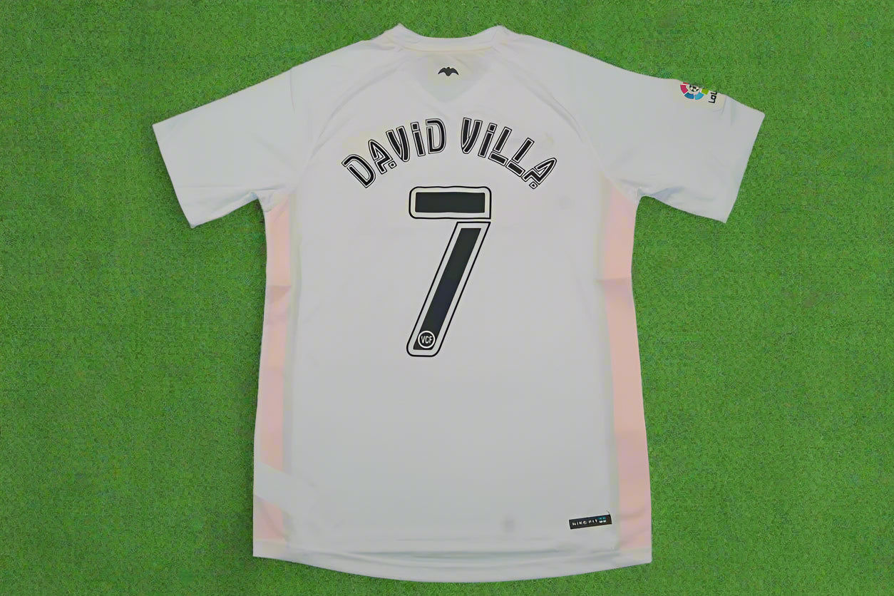David Villa Valencia 2006 2007 Retro Football Jersey Kit