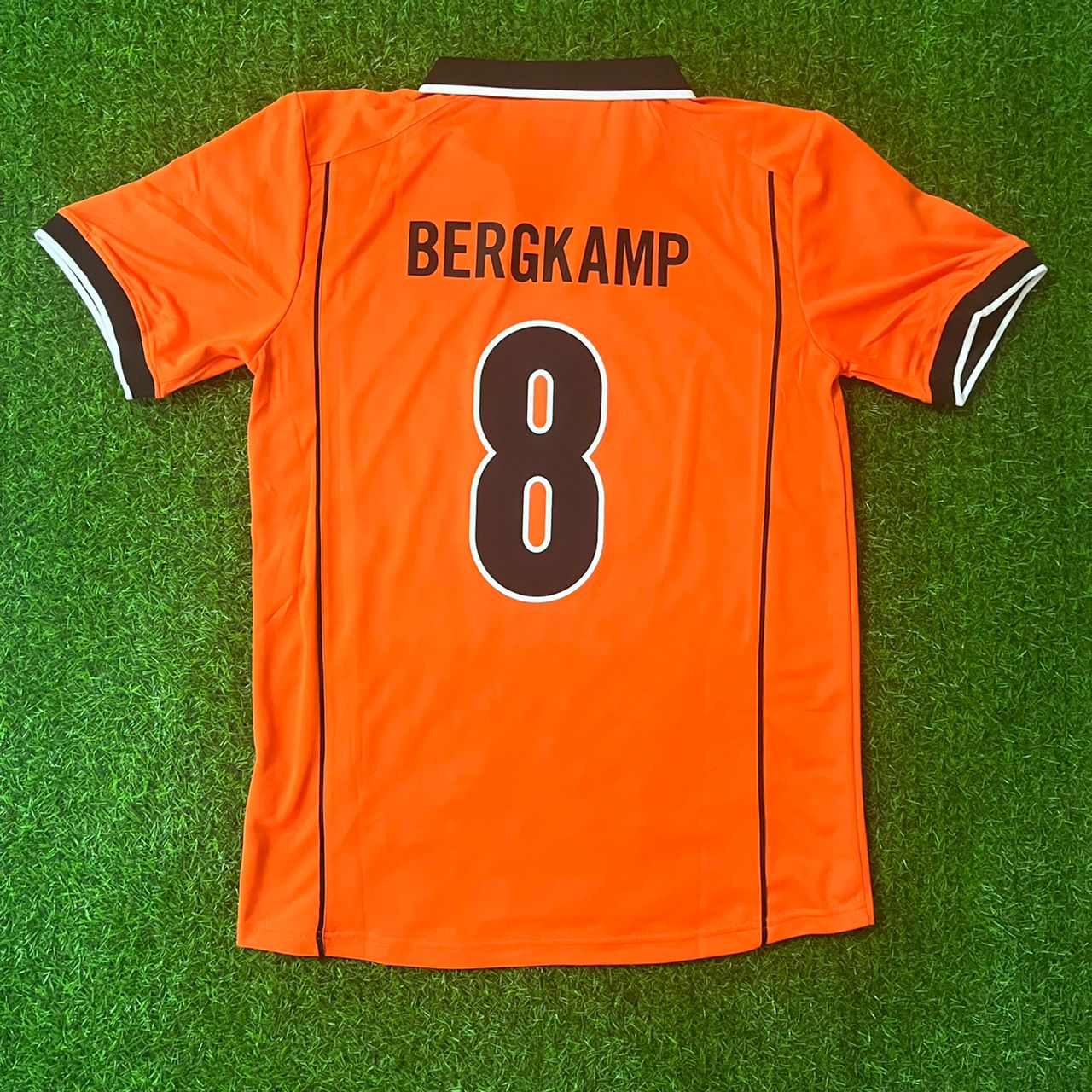 Dennis Bergkamp Netherlands - Holland 1998 World Cup Retro Version Orange Trui Football Jersey Kit