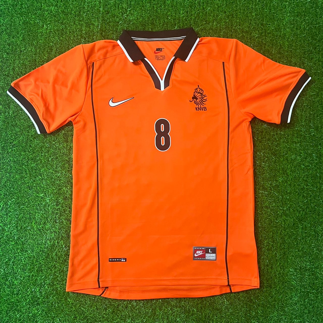 Dennis Bergkamp Netherlands - Holland 1998 World Cup Retro Version Orange Trui Football Jersey Kit