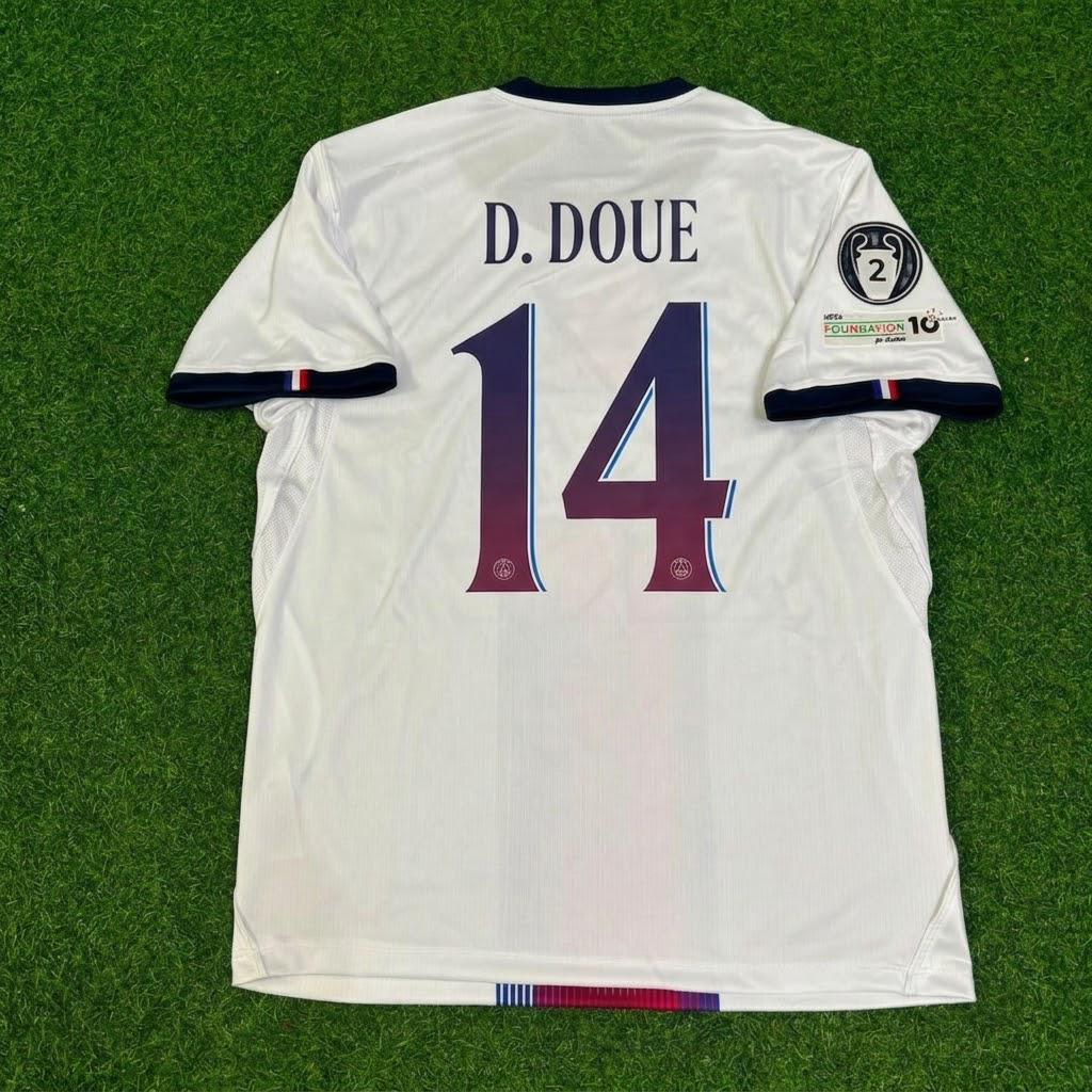 Desire Doue White Football Jersey