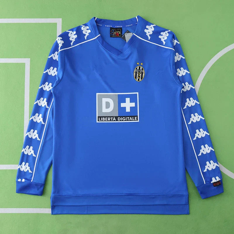 99/00 Juventus FC Season Away Blue Retro Jersey Trikot Soccer Kit