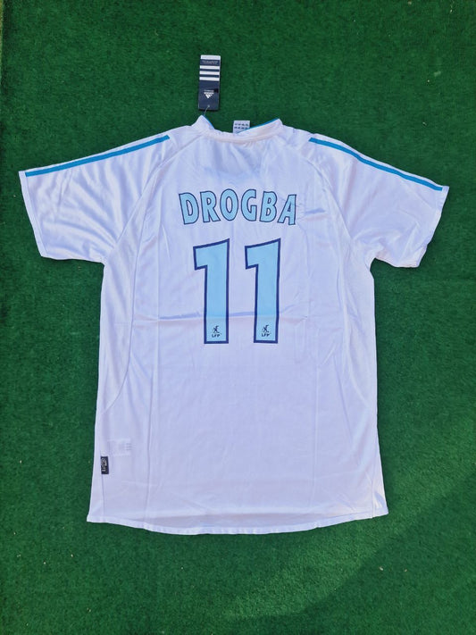 Olympique Marseille Didier Drogba 2003 - 04 No.11 Ligue 1 OM Football Jersey Kit