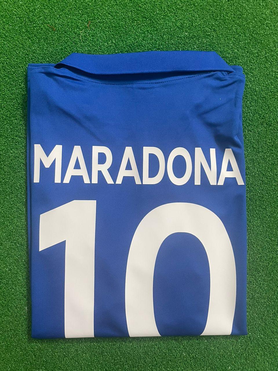 Diego Armando Maradona 10 - Napoli 1990 Retro Football Jersey Kit