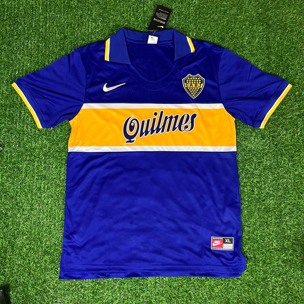 Diego Armando Maradona Boca Juniors 1996 1997 Retro Football Jersey Kit