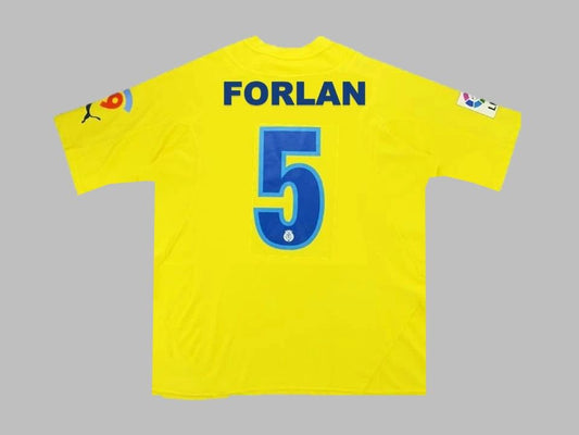 Diego Forlan 5 - Villarreal 2009 - 2010 Retro Football Jersey Kit